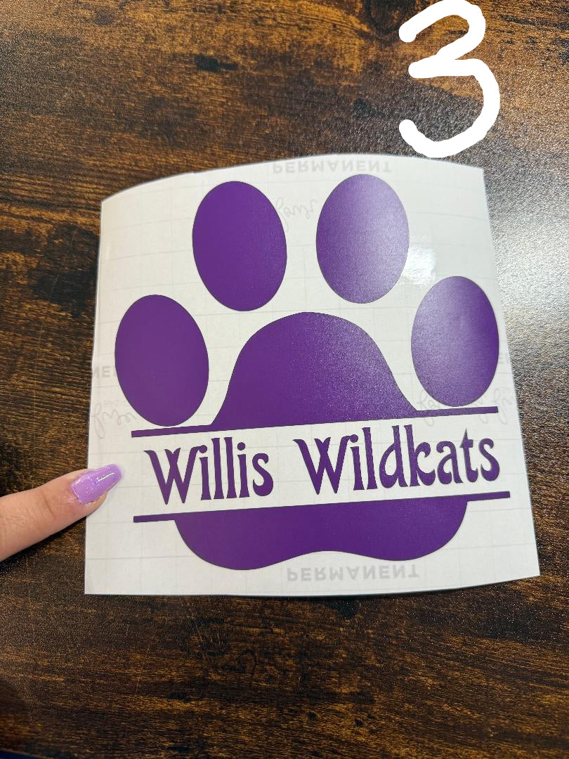 Willis Wildkat decals