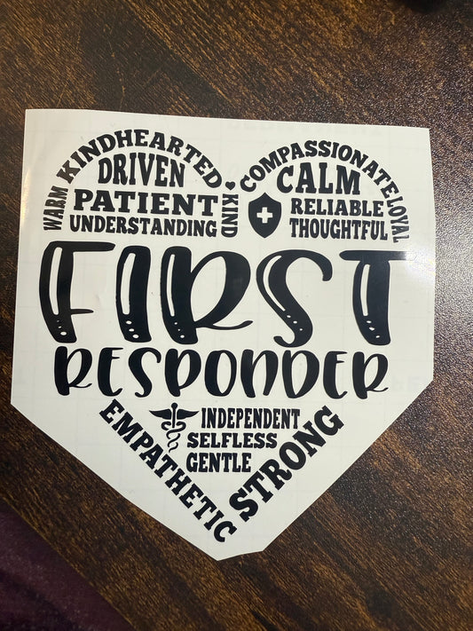 First responder stickers/decals