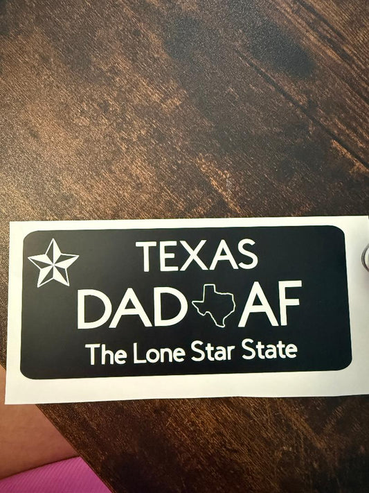custom license plate decal