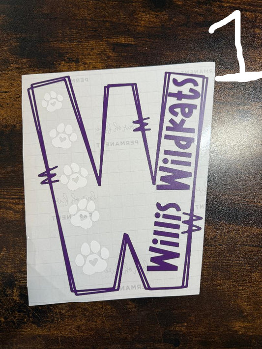 Willis Wildkat decals